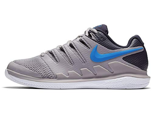 Nike Men's Air Zoom Vapor X Tennis Shoe (3.5 D(M) US, Atmosphere Grey/Photo Blue-White)