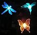 Twisted Enterprise LLC. Solar Yard Lights LED Lawn, Pond and Garden Decorations and Accessories, Dragonfly, Butterfly & Hummingbird Stake Light with Solar Powered Color Changing LEDs