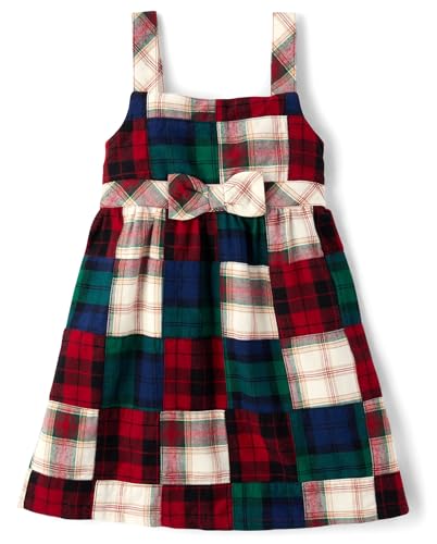 Gymboree,and Toddler Embroidered Sleeveless Skirtall Jumpers,Christmas Madras,10