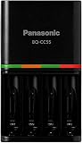 Panasonic BQ-CC55KSBHA Advanced Eneloop Pro Individual Battery 4 Hour Quick Charger with 4 LED Charge Indicator Lights, Black