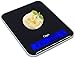 Ozeri Touch III 22 lbs (10 kg) Kitchen Scale in Tempered Glass, with Clock, Calendar, Temperature & Humidity Gauge