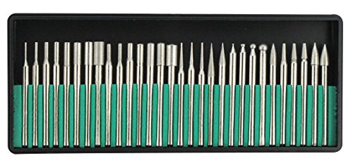 SE 30-Piece Set of Assorted Diamond Burrs with 600 Grit - 8230DD60