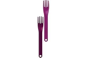 TalkTools® Magenta Fork™ - Provides oral awareness during feeding | Encourages lip closure | Increases sensory awareness | FDA compliant, Latex, Lead, BPA, and Phthalates free (Wee Smooth)