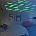 Yanqiao 12pcs/Set Meteor Luminous Stars Noctilucent Glow in The Dark Wall Decals Living Room Bedroom Kids' Room Nursery D¨¦cor Home Decorative DIY 3D Wall Stickers Gifts