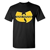 Wu-Tang Clan Logo Hip-Hop Men's T-shirt (L, Black)