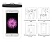 FRiEQ Waterproof Cell Phone Carrying Cases with completely transparent design for Apple iPhone 6P, 6, 5s, 5, Galaxy S6, S5, S4 S3, HTC One, Galaxy Note 3, MP3 Player - IPX8 Certified to 100 Feet