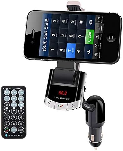 Wireless Bluetooth FM Transmitter Car Kit, Multi-Function Mobile Phone Holder, Hands-Free Calling, MP3 Player, Car USB Charger