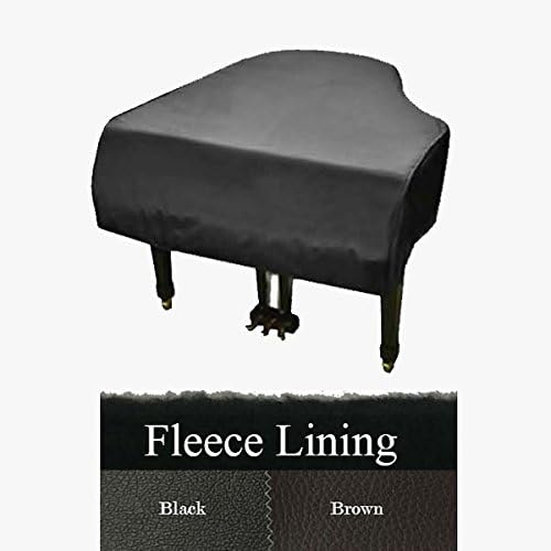 KawaiVinyl Fleece Lined Grand Piano Cover (RX3-186cm, Black Vinyl)