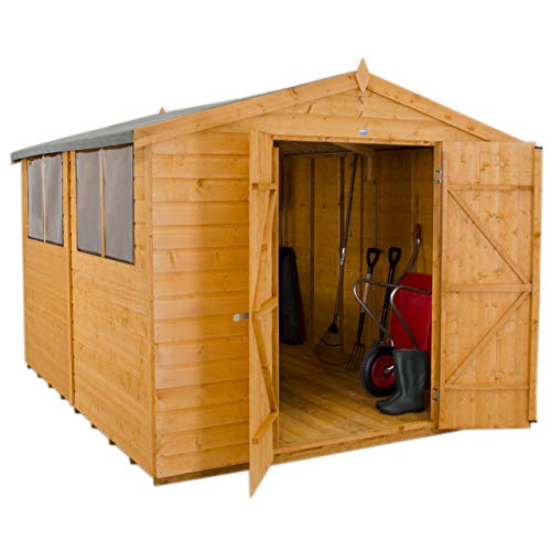 Forest Garden 10x8 Apex Shiplap Garden Shed Dip Treated Amazon