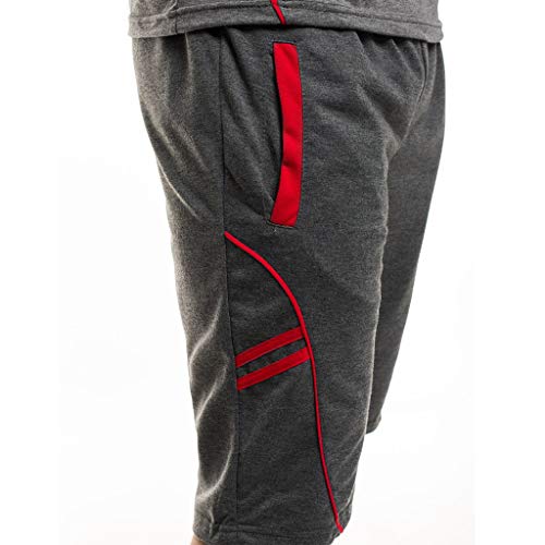 Appoi Women Underwear Men's Body Shaper Slim Casual Athletic Tank Top Shirt Shaperwear,Elastic Vest + Shorts Pants Suit (2XL, Dark Gray)