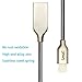IMZ 3-Pack Zinc Alloy Lightning Cable, Metal Spring Series,(3FT) 8 Pin to USB Fast Charging & Data Transfer Cord for Apple iPhone X/8/8 Plus/ 7/7 Plus 6s/6/5s/5, iPad Pro/Air/Mini -Black+Rose+Gold