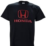 Honda Logo On a Black T Shirt