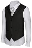 Hanayome Men's Formal Vest Casual Waistcoat Dress Vests Jackets VS05