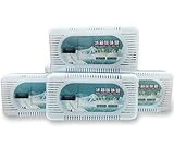 EWALKING Air Purifying Bamboo Charcoal Deodorizer Bag 4 packs*50g for Fridge,Freezers,Closet,Car,kitchens,basements,bedrooms,living areas
