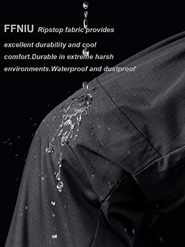 Men's Cargo Work Pants Water Resistant Rip Stop Operator Tactical Outdoor Pant - Thumbnail 3
