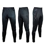Ibuyfun Men Sportwear Soccer Running Training Sweat Skinny Pants Trousers pure Black