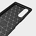 AVIDET for Sony Xperia 5 Case, Lightweight Slim Soft Carbon Fiber TPU Cover with Brushed Design Compatible for Sony Xperia 5（Black）