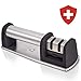 Kitchen Knife Sharpener - 2-Stage Knife Sharpening Tool Helps Repair, Restore and Polish Blades, Afilador de Cuchillos by Swiss Cas