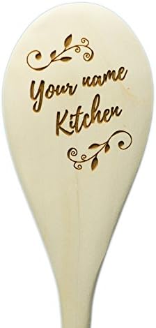 Personalized "Your Name" Kitchen wooden mixing spoon