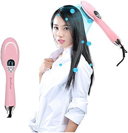 ODCOLTD Negative Ionic Hair Dryer Brush One Step Dryer And Styler Hot Air Paddle Brush Hot Hair Styler Straightener For Hair Silky Smooth With LED Screen