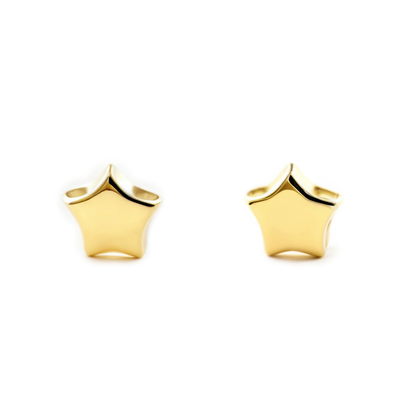 18ct Yellow Gold star 3.5 mm baby-newborn Earrings