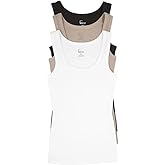 Felina Women's 3 Pack Ribbed Tank Tops