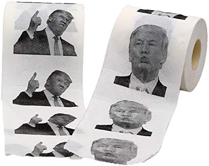 Famous Toilet 2 Pack Donald Trump Toilet Paper, Funny Political Gag Gifts for Your Friends, Make Your Toilet Great Again, The Presidential Novelty Gift (2 Pack)