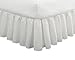 FRESH IDEAS Ideas Bedding Ruffled Bed Skirt, Classic 14” Drop Length, Gathered Styling, King, White FRE30114WHIT04