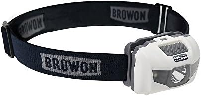 Browon UltraBright Camping LED Headlamp With Red Light Mode Portable And Compact Perfect For Hiking Backpacking Emergency Hunting