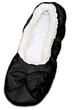 Kids and Tweens Velvet Ballerina Plush Fleece Lined Snoozies Slippers