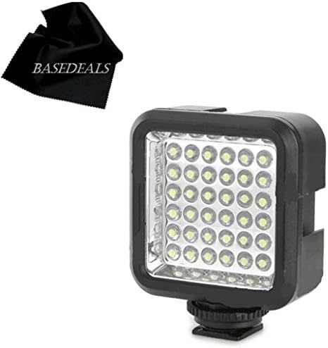 Powerful 36 LED Array Hot Shoe Mount LED Video Light for Canon PowerShot Pro1, Pro70, Pro90 IS, S5 IS, S60, SX1 IS, SX10 IS, SX20 IS, SX30 IS, SX40 HS, SX50 HS, SX60 HS Cameras: LED Light Panel