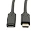 HOTL USB Type C Extension Cable (0.6Ft/20cm), USB3.1 USB-C Male to Female Extension Data Cable For Apple MacBook 12 inch, Google Chromebook Pixel,Nokia N1, Nexus 5X 6P,Black