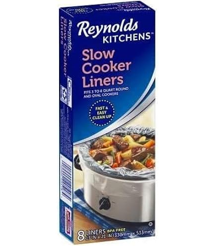 Amazon.com: Reynolds Kitchens Slow Cooker Liners 8 ct Box - 3 Pack