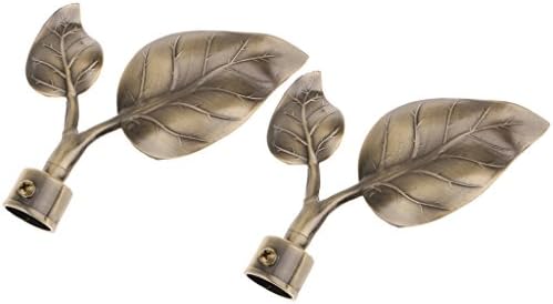 2pcs Window Curtain Drapery Rod/Pole Finials Ends Home Window Decor 22mm 3 Types - Type 3 - Bronze