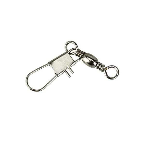 100pcs-Barrel-Swivel-with-Safty-Snap-Connector-Solid-Rings-Fishing-7-B