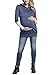 Chulianyouhuo Womens Nursing Hoodie Breastfeeding Contrast Detail Maternity