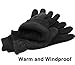 OZERO Winter Gloves Cold Weather Thermal Glove - Water Resistant and Insulated for Working Skiing Driving - Hands Warm for Men and Women Gray/Black
