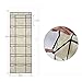 Hosome 2 Pack Over The Door Shoe Organizers with Adjustable Elastic Bands, Hanging Shoe Organizer with 12 Reinforced Mesh Pockets, 6 Large Mesh Storage Compartments, 8 Hooks, Beige, 59x22 inch