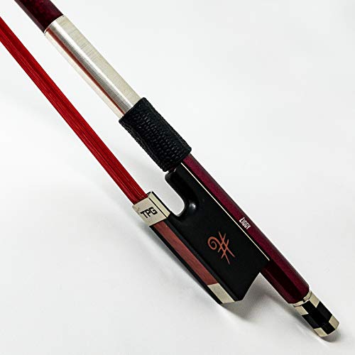 The Piano Guys Ziggy Carbon Fiber Cello Bow | Full Size 4/4 Bows With Inlaid Ebony Frog & Premium Aduu Horse Hair