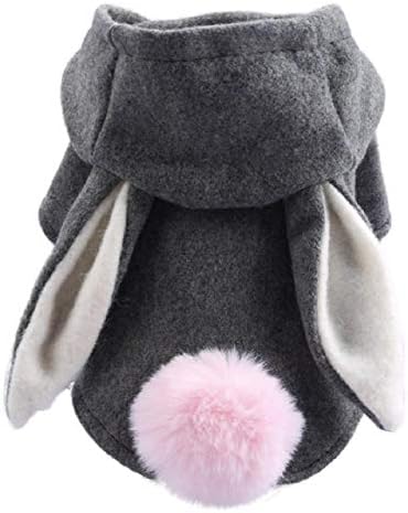 Koojawind Rabbit Dog Hoodies Clothes, Pet Puppy Cat Cute Cotton Warm Hoodies Coat Sweater Dog Clothes Puppy Hoodie Pet T Shirt for Small Dogs