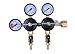 MOD Complete MDC99007 CO2 Beer Regulator Dual Pressure Kegerator Heavy Duty Features T-Style Adjusting Handle - 0 to 60 PSI-0-3000 Tank Pressure CGA-320 Inlet w/ 3/8