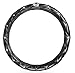 Sino Banyan Steering Wheel Cover,PU Leather with Crystal Crown Diamond,15