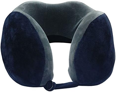 VIAGGI Super Soft Memory Navy and Grey Foam Neck Pillow