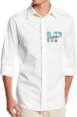MP Michael Phelps NF18G Men's Gentle Long Sleeve Dress Shirt - SizeS White