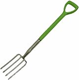 Unibos Garden Border Digging Fork 4 Tooth Carbon Steel Heavy Duty Tool view 2