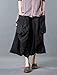 Mordenmiss Women's Casual Harem Pants with Big Pockets L Black
