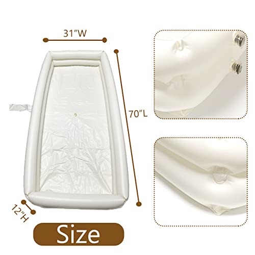 Medical Bedside Shower Bathtub Kit Inflatable PVC Body Washing Basin