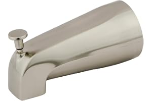 Kingston Brass K188A8 Designer Trimscape Showerscape 5-Inch Tub Spout with Diverter, Brushed Nickel