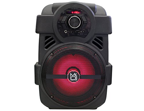 Mr. Dj PSE80BT 8" Portable Active Speaker with Rechargeable Battery 1200W P.M.P.O, 1"