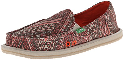 Sanuk Women's Donna Kasbah Flat,Tomato,6 M US